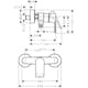 Dusjbatteri Hansgrohe Rebris E 1-greps 150cc
