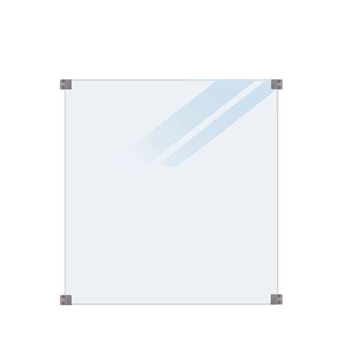 Glassrekkverk PLUS 90x91 Frostet