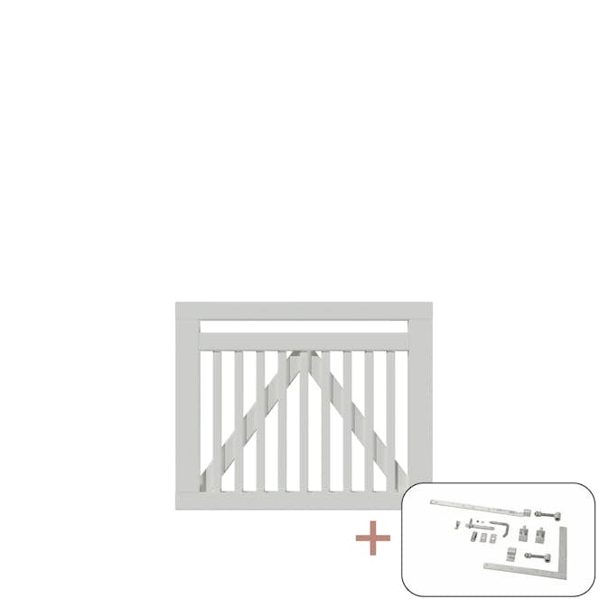 Port PLUS Linea Enkel med Beslag 100x80 cm