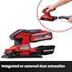 Slipemaskin Einhell TC-OS 18/187 Li 18V Uten Batteri og Lader