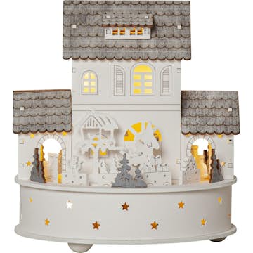 Juleby Star Trading Grauberg Spilledåse Hus Outlet