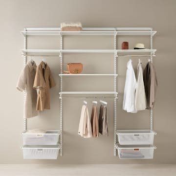 Innredningsløsning Elfa Garderobe Nr 10 Hvit