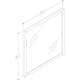 Speil Korsbakken Bad Rustic B80 med Ramme