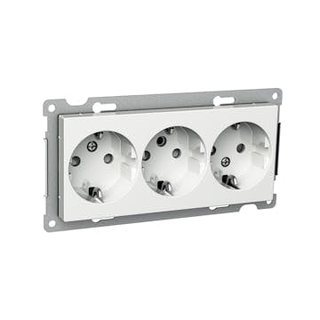 Stikkontakt Schneider Electric Exxact 3-Veis