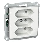 Stikkontakt Schneider Electric Exxact 3-Veis klass II