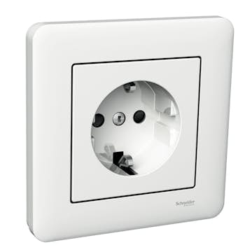 Stikkontakt Schneider Electric Exxact Primo 1-Veis