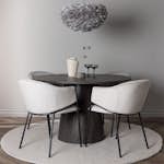 Spisegruppe Venture Home Lanzo Ø120 cm med 4 stk Evelina Stoler