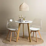 Spisegruppe Venture Home Leonora Ø65 cm med 2 stk Edvin Stoler