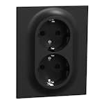 Vegguttak Elko One 2-veis Jordet Hurtigkobling