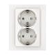 Stikkontakt Elko Plus 2-Veis DUO
