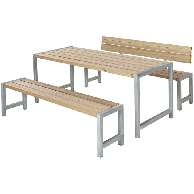 Benkesett PLUS Brun ThermoWood