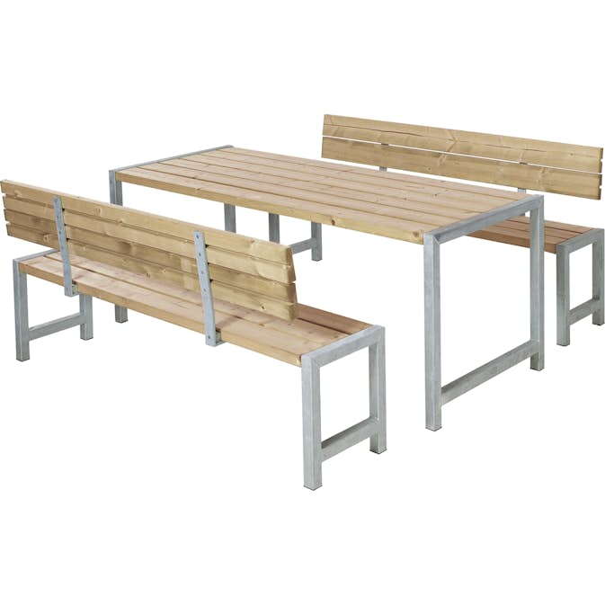 Benkesett PLUS Brun ThermoWood