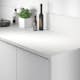 Benkeplate Fibo Laminat 330 Basic White