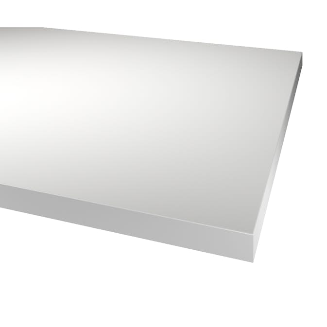 Benkeplate Fibo Laminat 330 Basic White