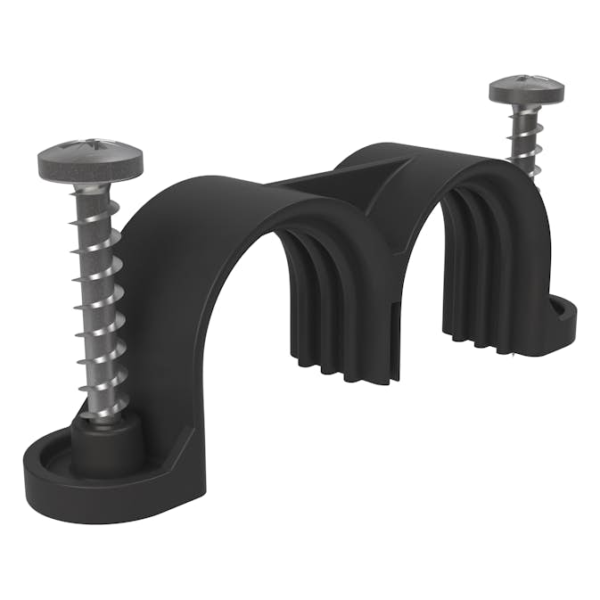 Plastklemmer LK Systems Dobbel tomrør 25 mm