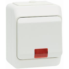 Bryter Malmbergs Nordic 2-Pol m/Lampe IP44