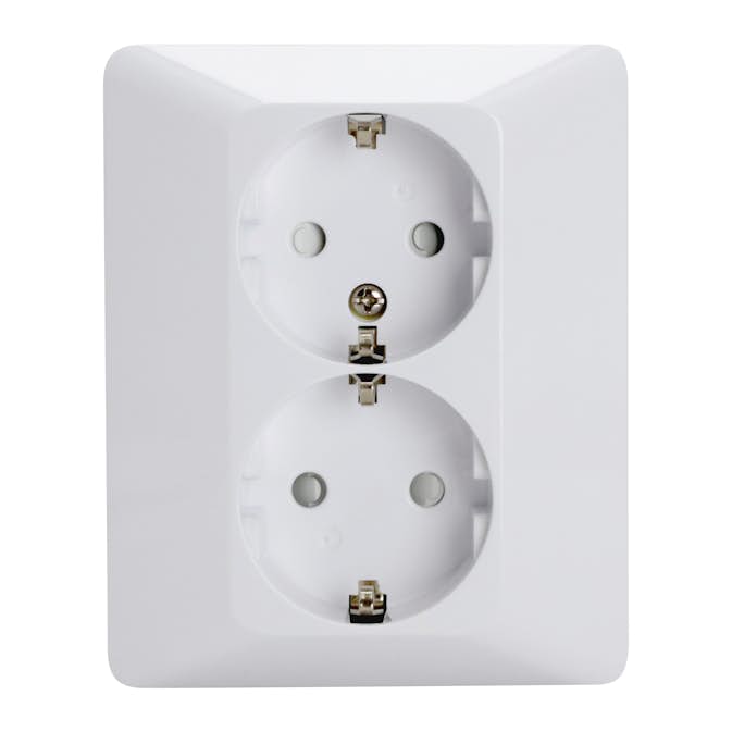 Stikkontakt Malmbergs Delta 2-Veis m/Jord