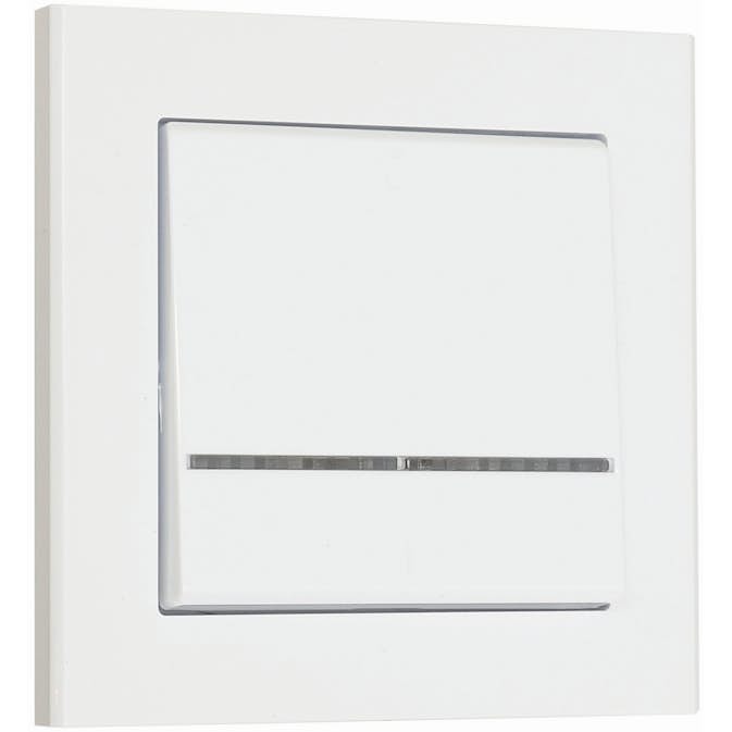 Bryter Malmbergs Optima 1-Pol/trapp m/Glimlampe Skrutilkobling