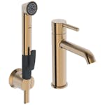 Servantbatteri Oras Optima Style 2606FH med Selvlukkende Hånddusj