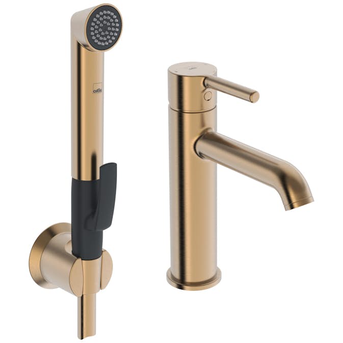 Servantbatteri Oras Optima Style 2606FH med Selvlukkende Hånddusj