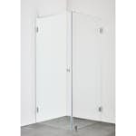 Dusjhjørne Hafa Infinity Combi Krom, BxD: 1000 (Dør) x 900 (Vegg) mm Outlet