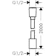 Tekstildusjslange Hansgrohe Designflex 200 cm