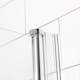 Dusjhjørne Bathlife Allsidig Rett Vegg + Rett Dør Delvis Frostet Glass