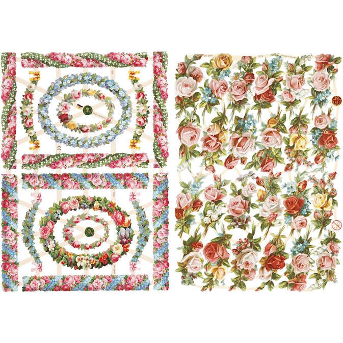 Glansbilder Creativ Company Småblomster 165x235 cm 2 Ark/1 Pk