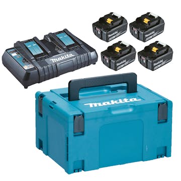 Batterilader Makita DC18RD 18V 4X6.0Ah