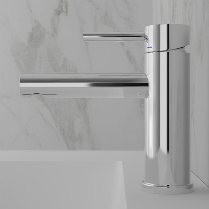 Servantbatteri Scandtap Steel Clear