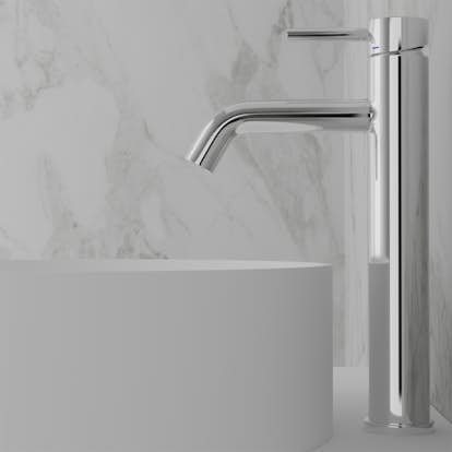 Tvättställsblandare Scandtap Steel Wave High