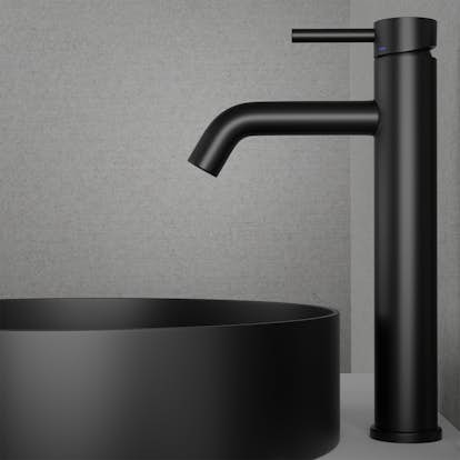 Tvättställsblandare Scandtap Steel Wave High