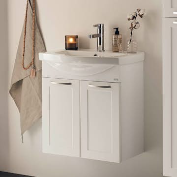 Servantskap Noro Fix Matt Hvit Rammedør 550 Matt Hvit Rammedør Outlet