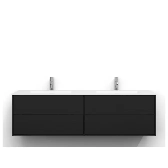 Tvättställsskåp Svedbergs Epos 160x45 med 2+2 Lådor