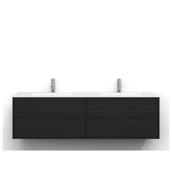 Tvättställsskåp Svedbergs Epos 160x45 med 2+2 Lådor