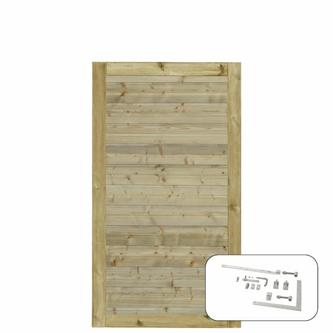 Levegg PLUS Plank med Glass 174 x 163 cm