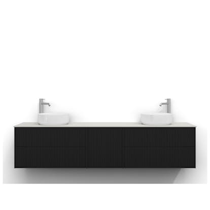 Tvättställsskåp Svedbergs Epos 200x45 med 2+1+2 Lådor