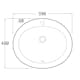 Tvättställ Lavabo Rondo 1060 590 mm