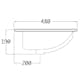 Tvättställ Lavabo Rondo 1060 590 mm