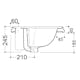Tvättställ Lavabo Retro 62 620 mm