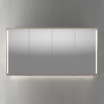 Speilskap Linn Bad Sogn med Integrert Belysning 160 cm 2x80