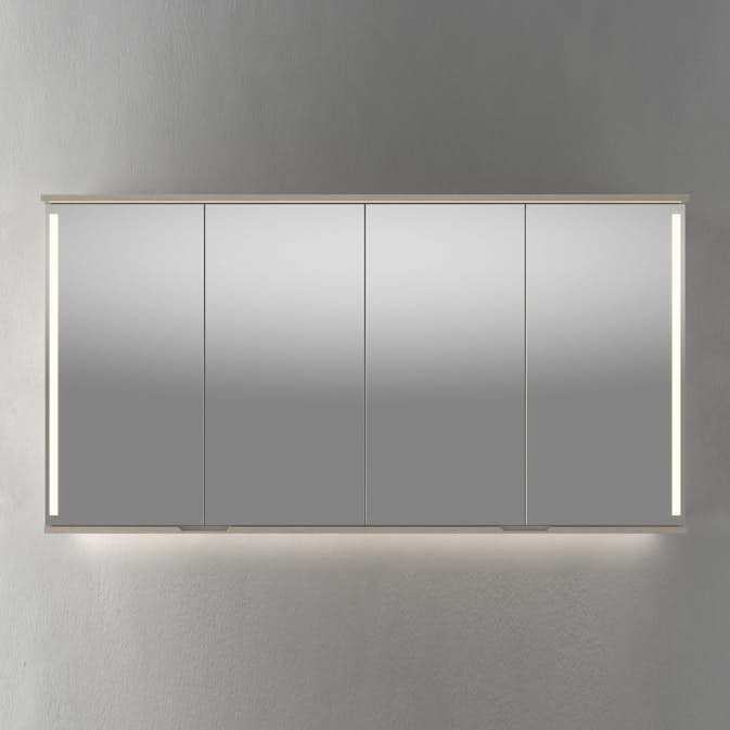 Speilskap Linn Bad Sogn med Integrert Belysning 160 cm 2x80