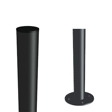 Stålstolpe PLUS til Fundament Ø42,4mm
