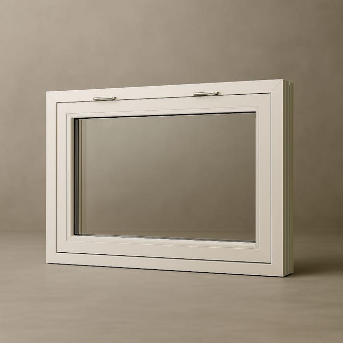 Vindu Fjordvindu Topphengslet Solid Aluminium 3-Lags