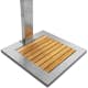 Utedusj Metalcraft med Massasje & Bunnplass 80x80