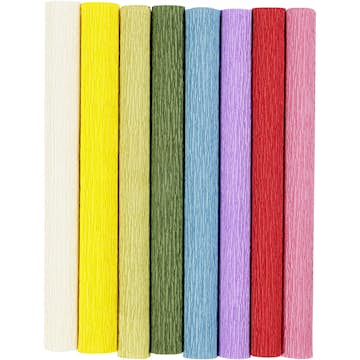 Kreppapir Creativ Company Standardfarger 25x60 cm Fint