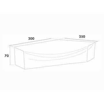 Møbeltrekk Hillerstorp Lounge 300X250X70 Cm