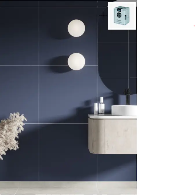 Baderomspanel Fibo 5230-M6060 Smokey Blue med Monteringsskruer