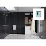 Baderomspanel Fibo 2024-M6080 S Black med Monteringsskruer