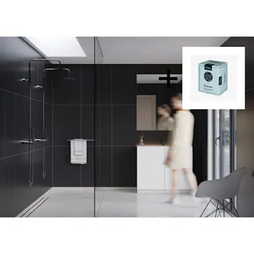 Baderomspanel Fibo 2024-M6080 S Black med Monteringsskruer